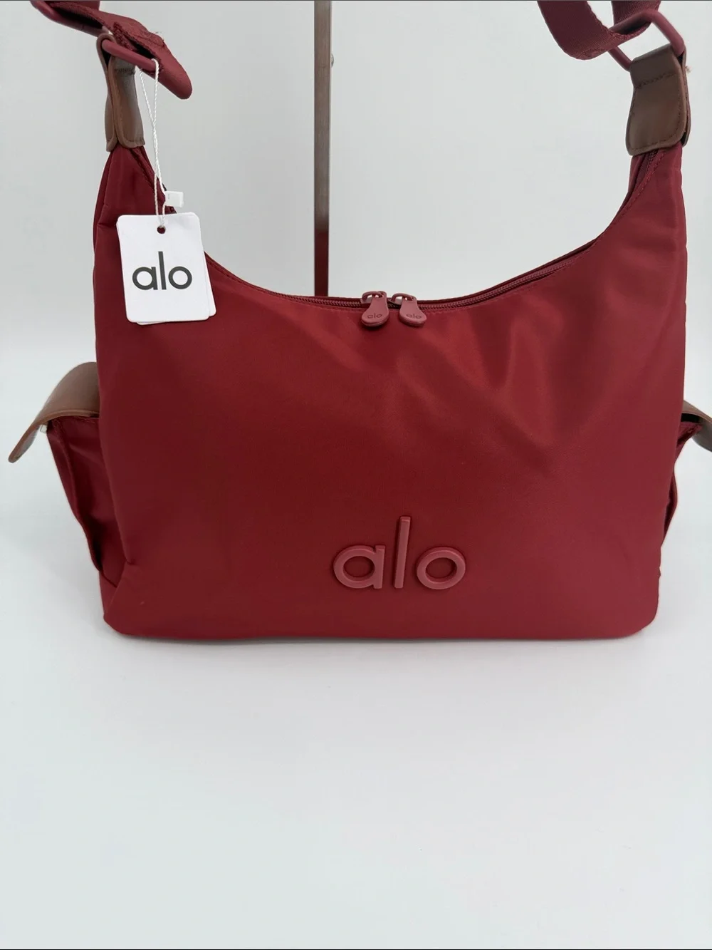 ALO Yoga Burgundy Crossbody Shoulder Bag